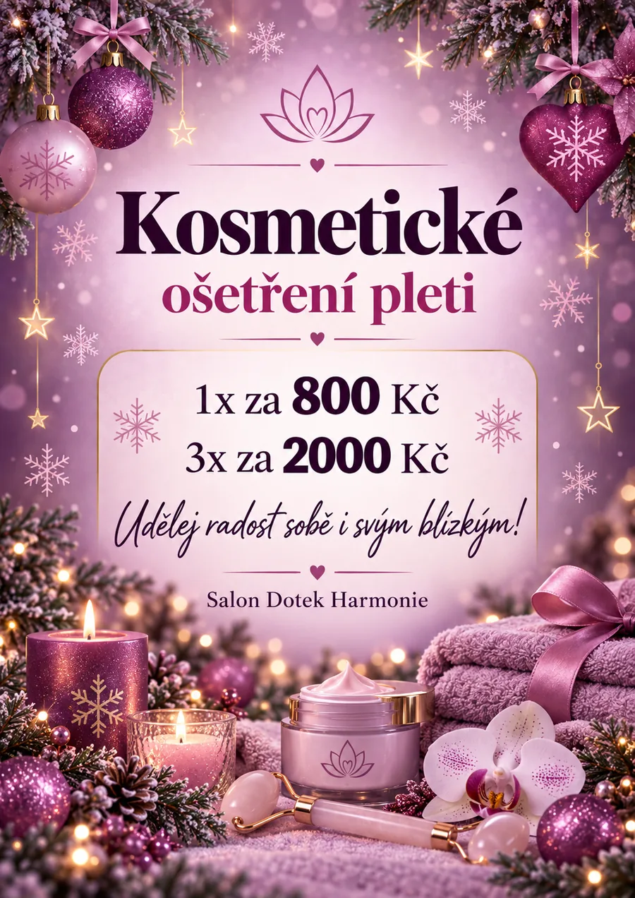 Plakát Kosmetické ošetření pleti – 1x za 800 Kč, 3x za 2000 Kč
